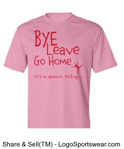 Bye Leave Go Home (Pink) T-Shirt Design Zoom